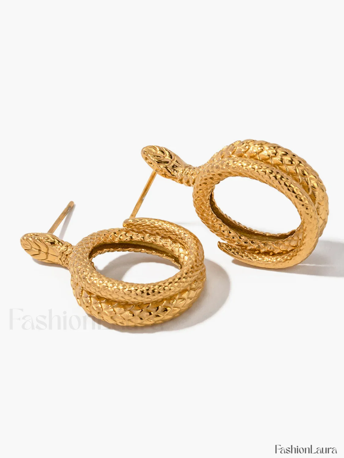 Snake Charming Shape Earrings - Image 5