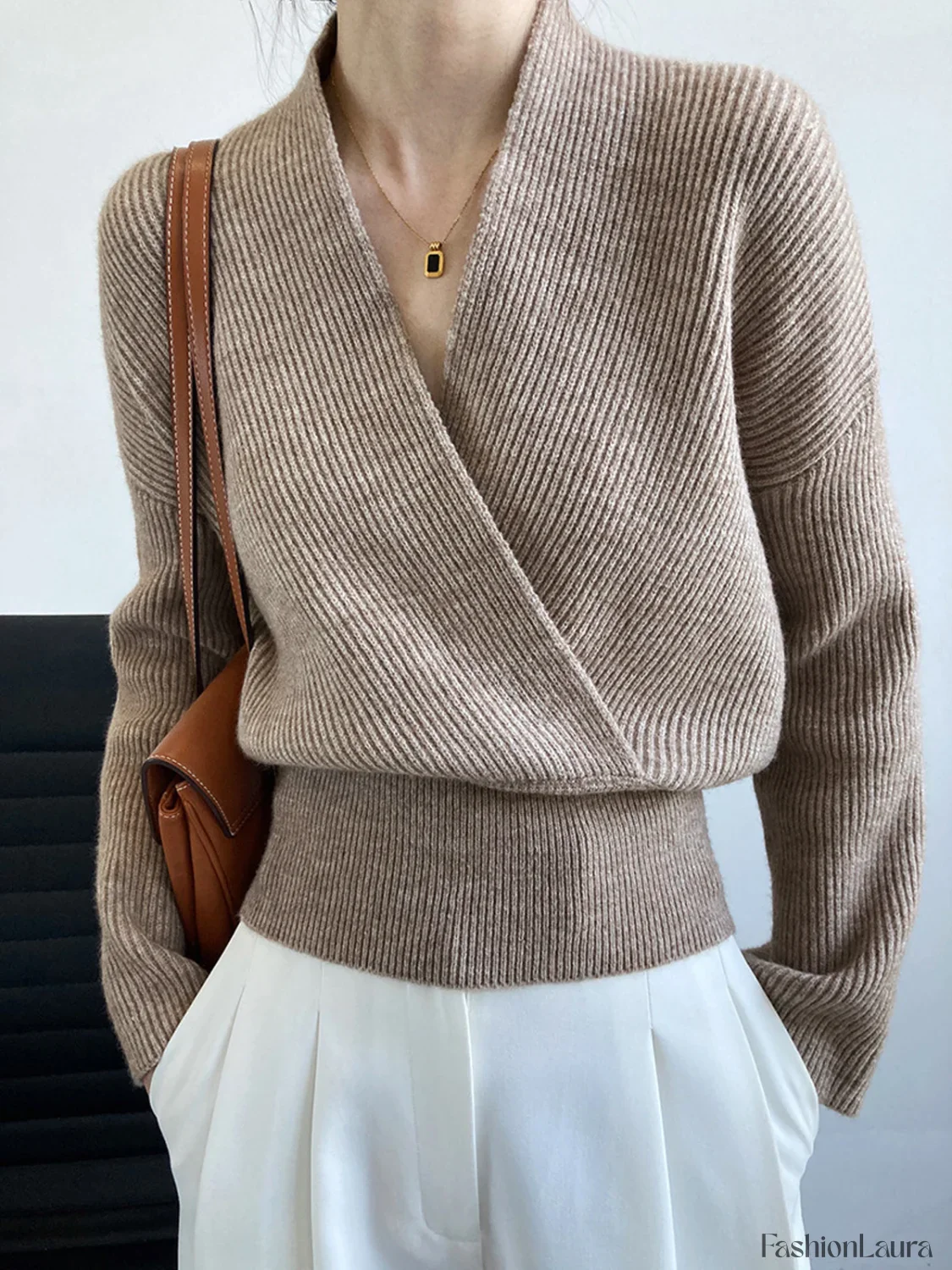 She's Effortless Graceful Wrap Sweater - Image 32
