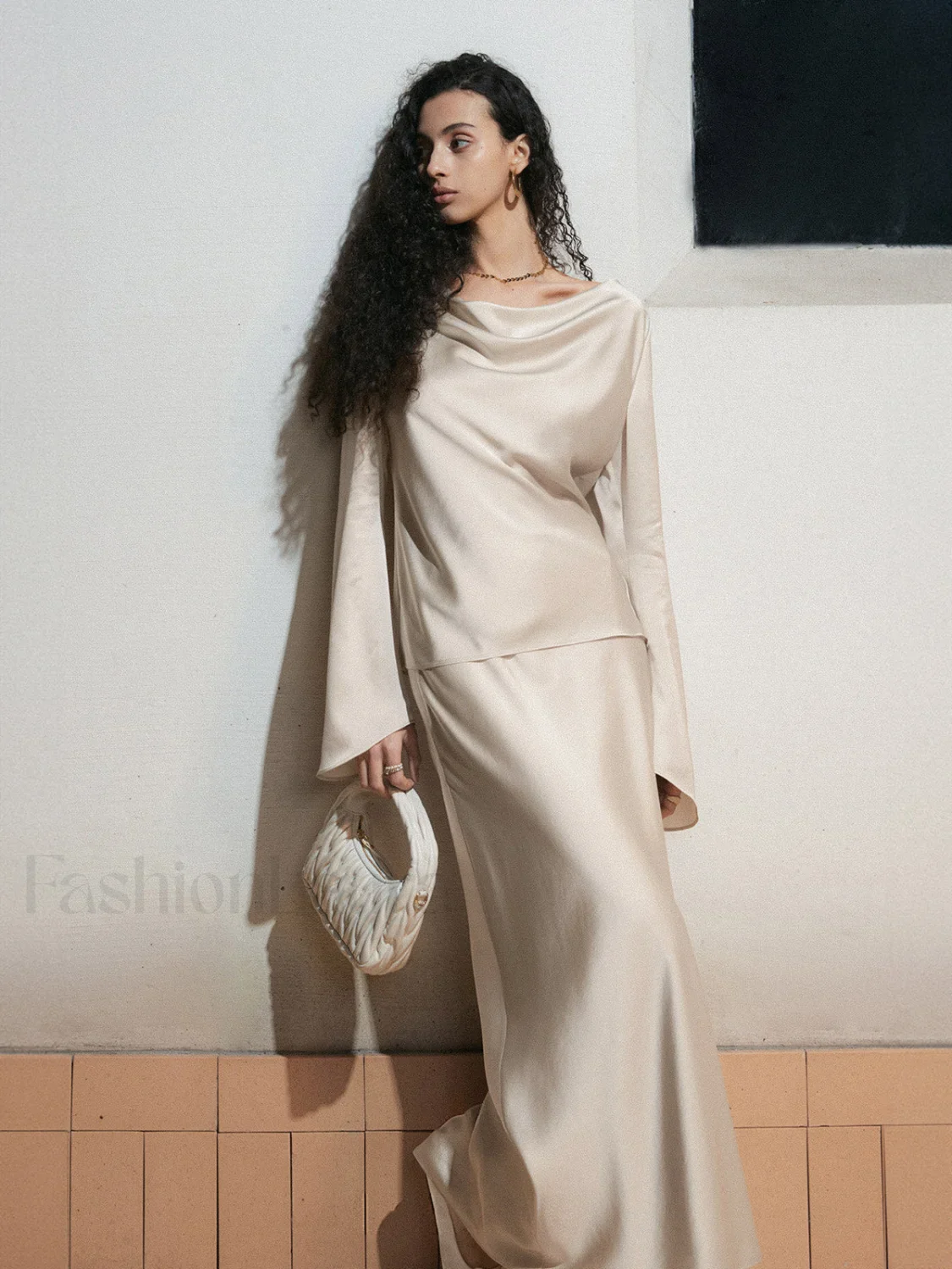 Elegant Cowl Neck Trendy Long Sleeve Blouse - Image 10