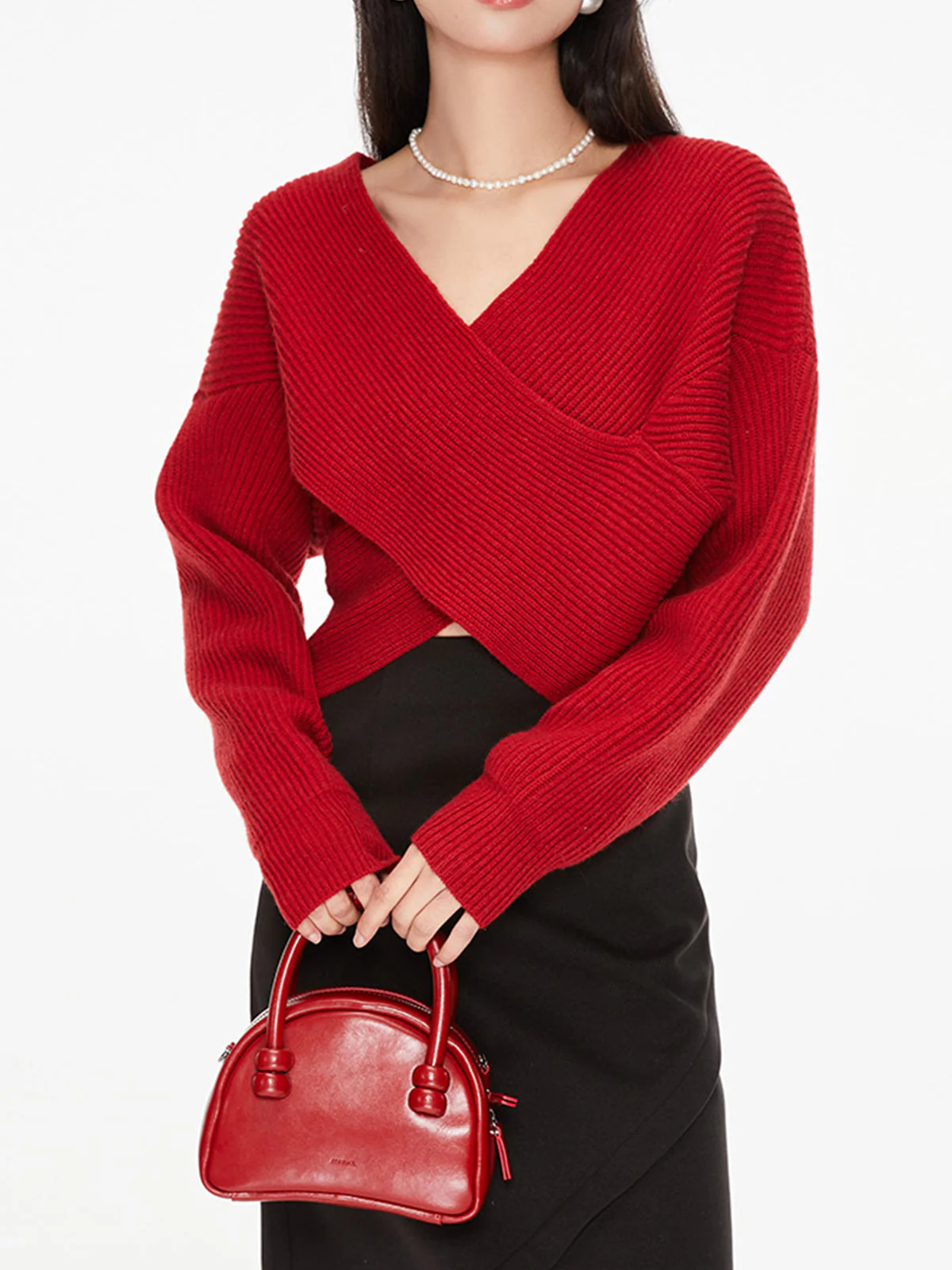 Cross My Heart Trendy Oversized Crop Sweater - Image 22