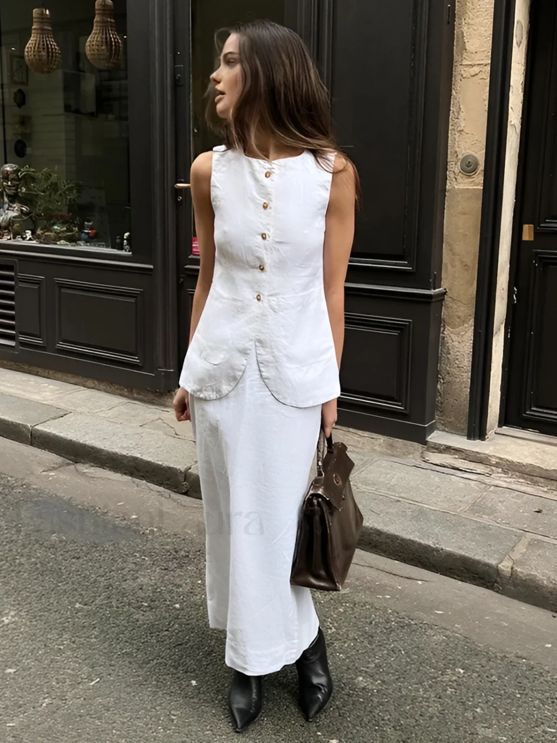 Cotton Blends Graceful Skirt Set - Image 10