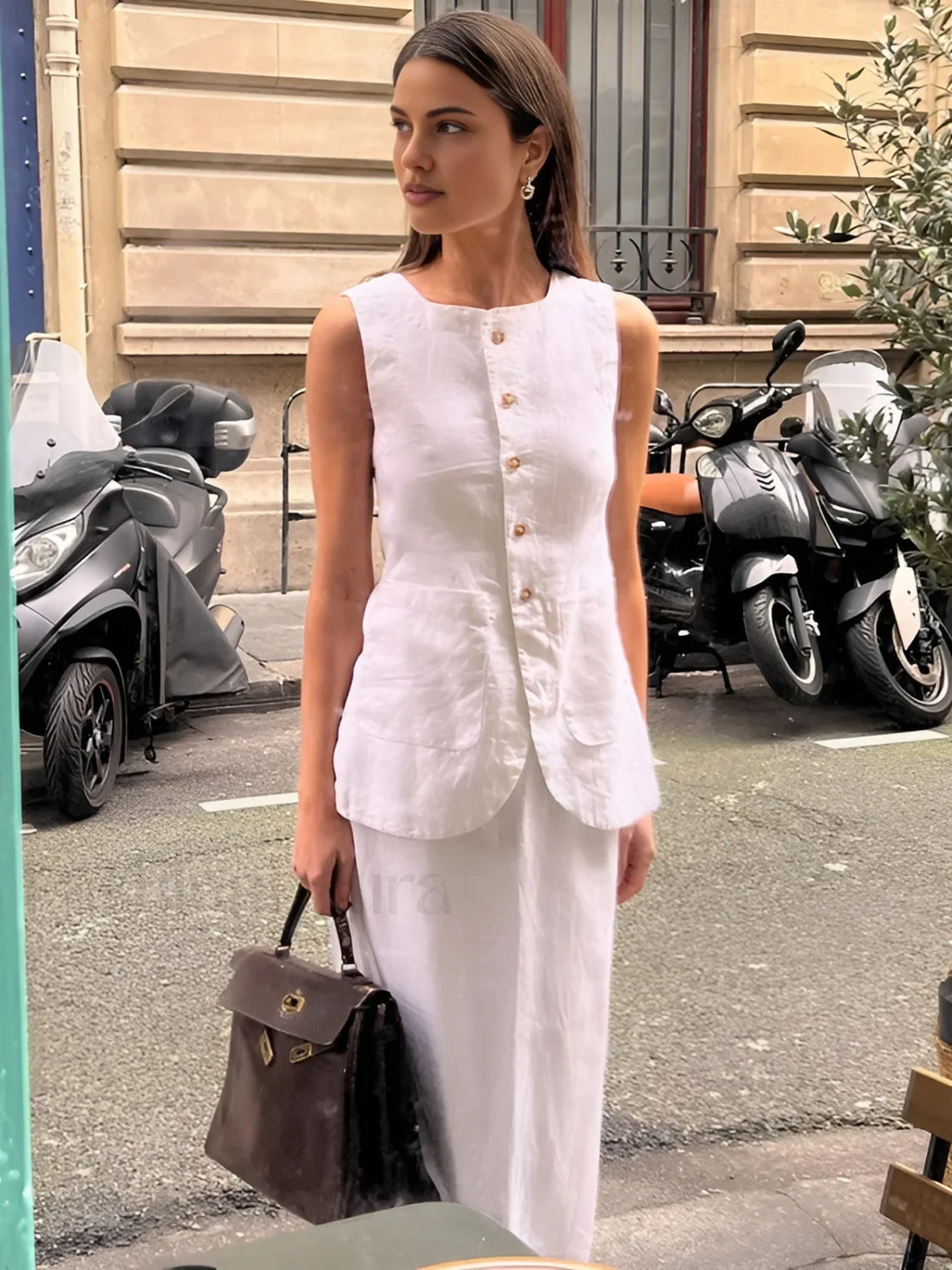 Cotton Blends Graceful Skirt Set - Image 6