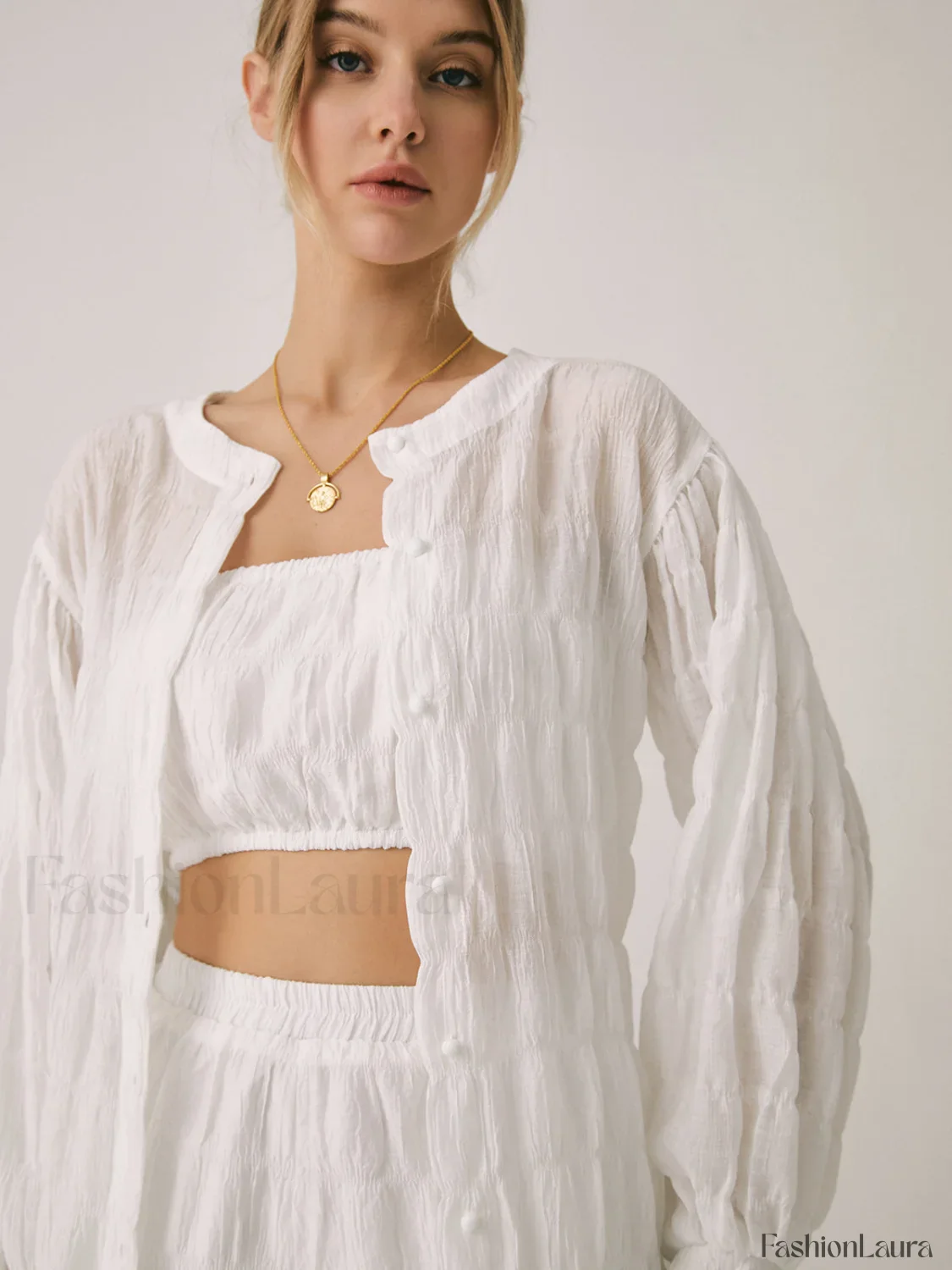 Breathable Three Graceful Piece Shorts Set - Image 11
