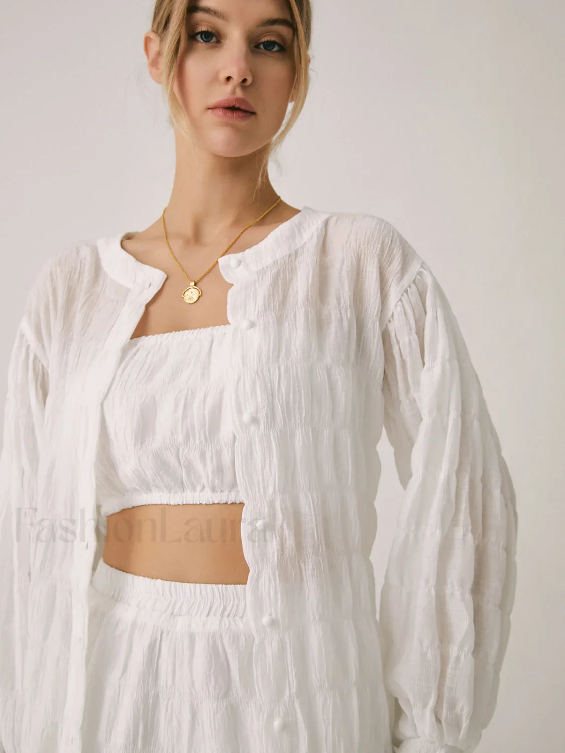 Breathable Three Graceful Piece Shorts Set - Image 5