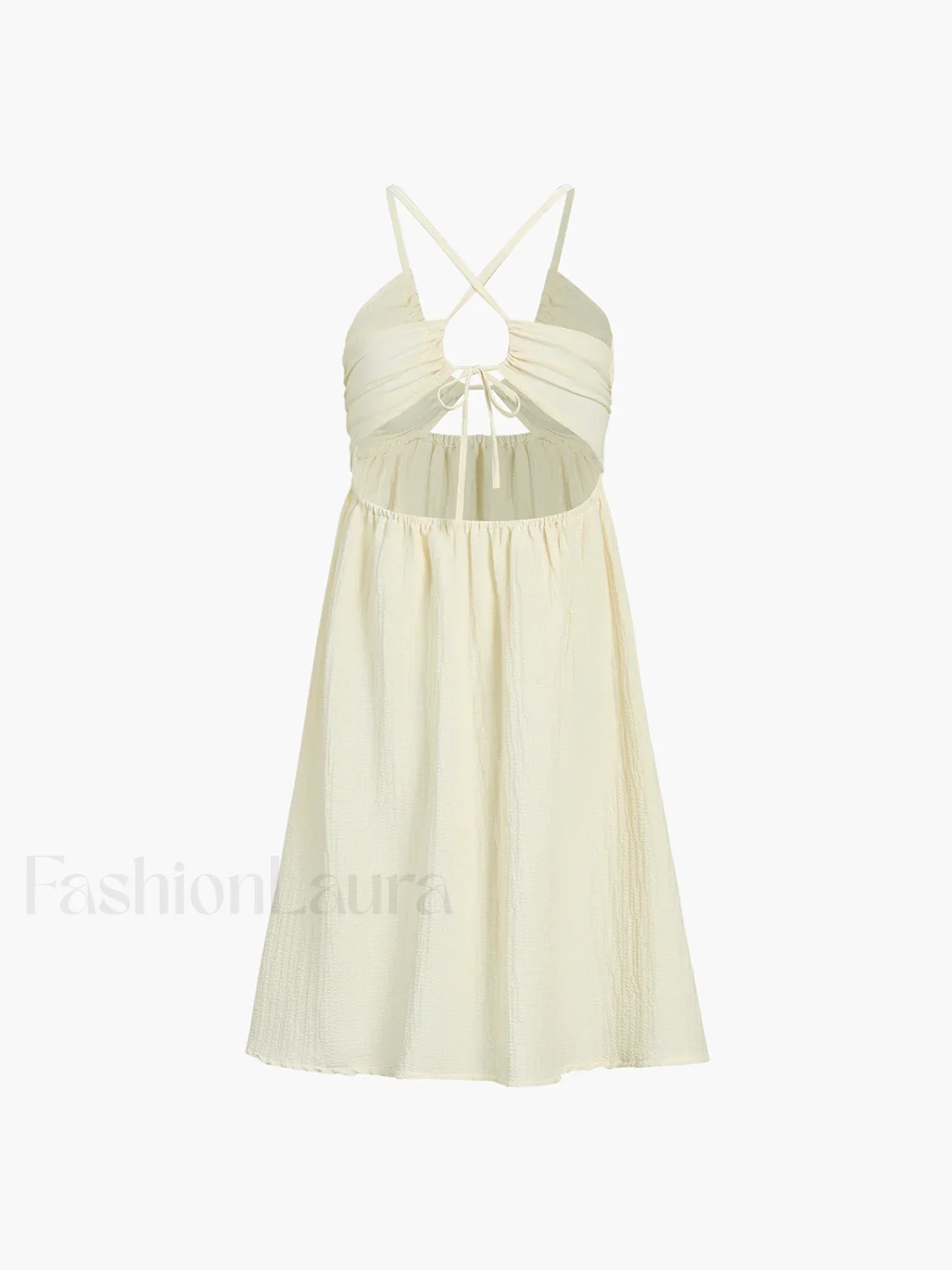 Backless Criss Cross Trendy Split Midi Dress - Image 15