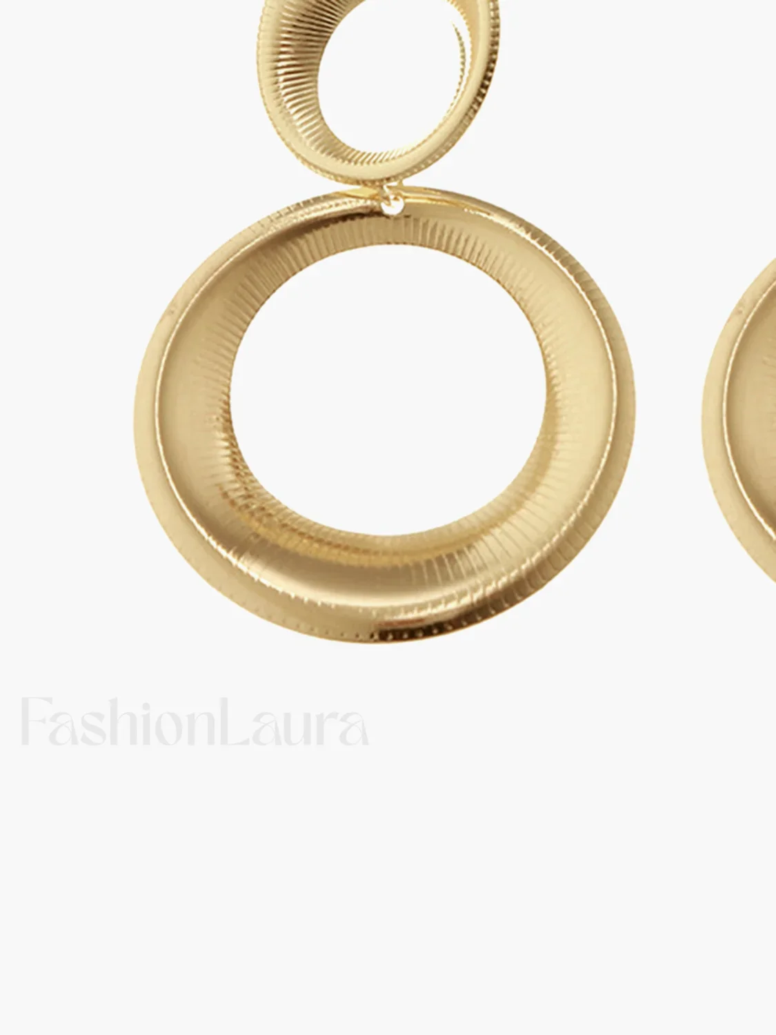 Vintage Round Graceful Bold Pendant Earrings - Image 5