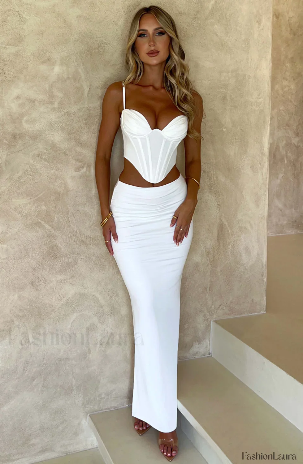 Astrid Maxi Graceful Skirt - White - Image 29