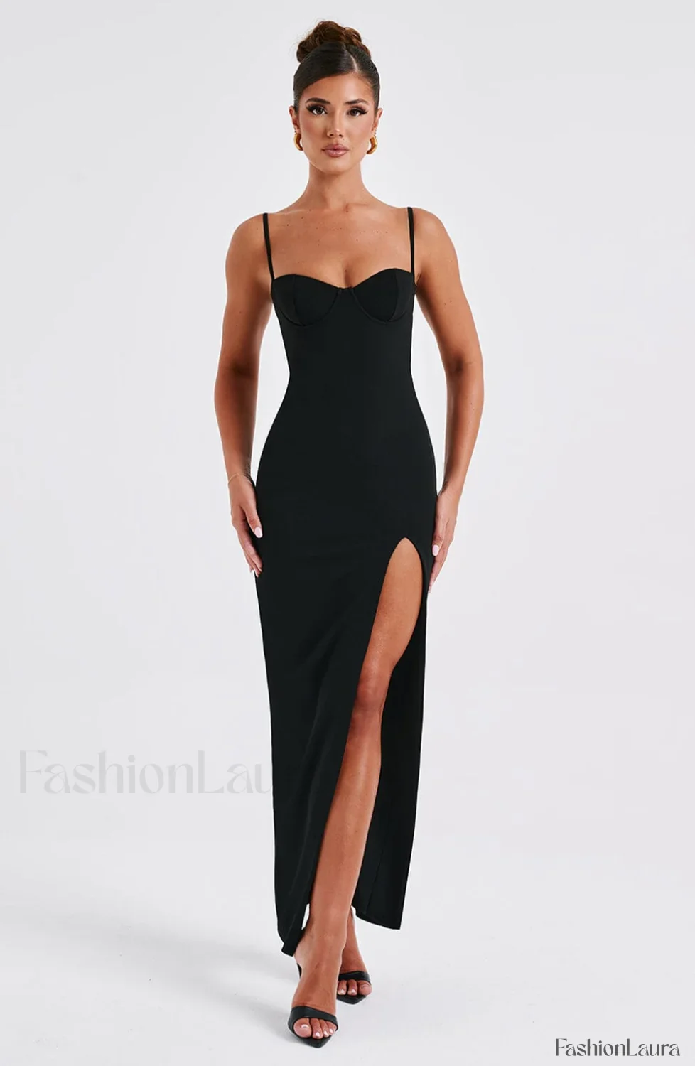 Asteria Maxi Graceful Dress - Black - Image 10