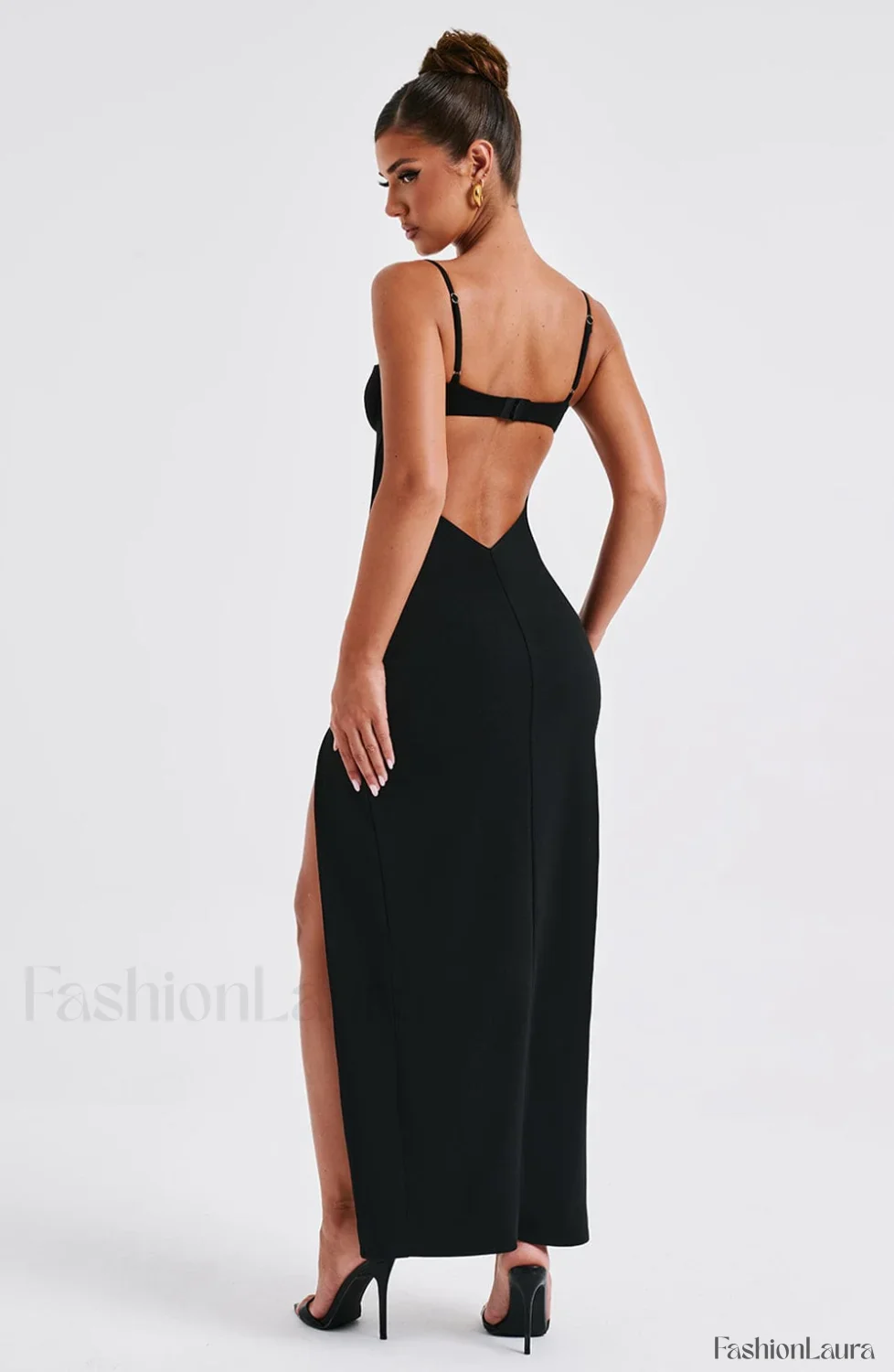 Asteria Maxi Graceful Dress - Black - Image 11