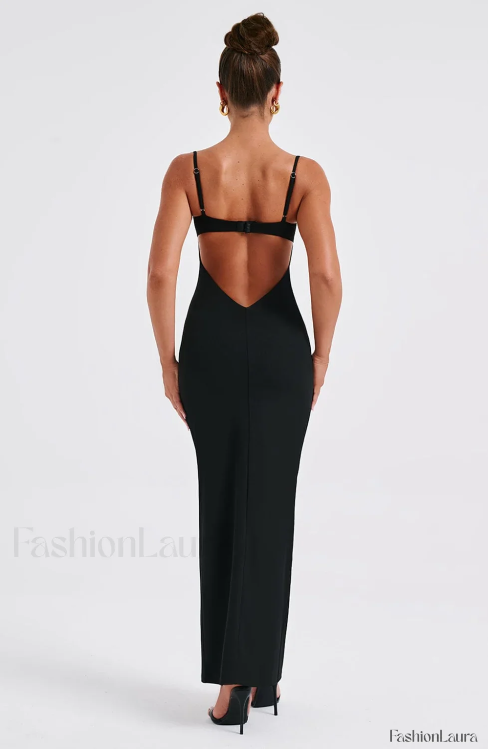 Asteria Maxi Graceful Dress - Black - Image 13