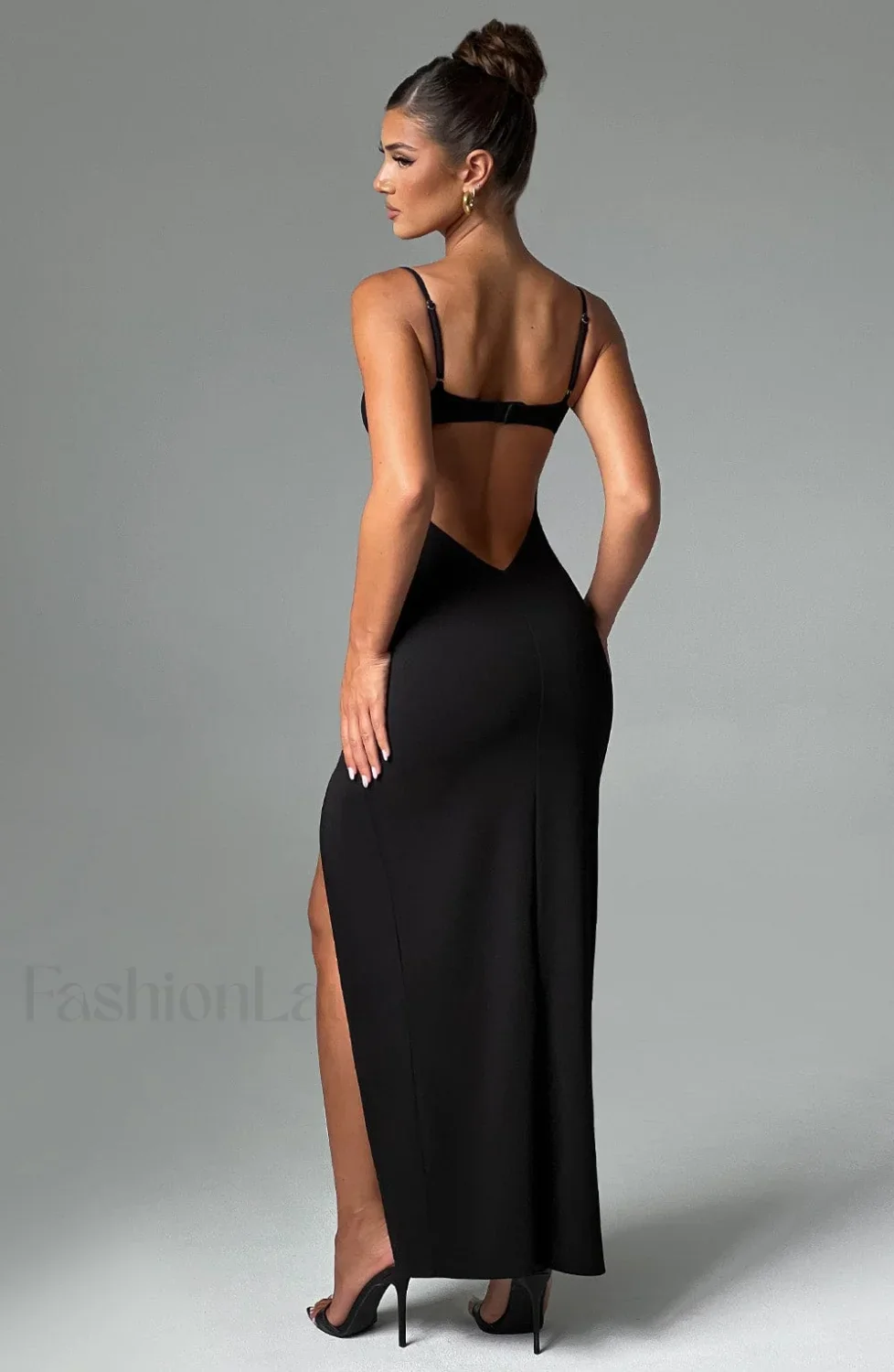 Asteria Maxi Graceful Dress - Black - Image 6