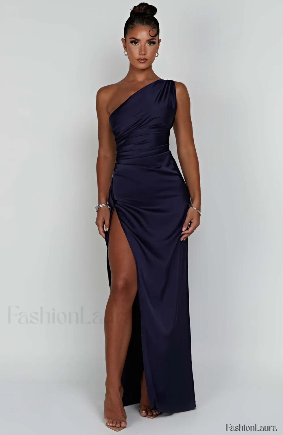 Ariel Maxi Graceful Dress - Navy - Image 23
