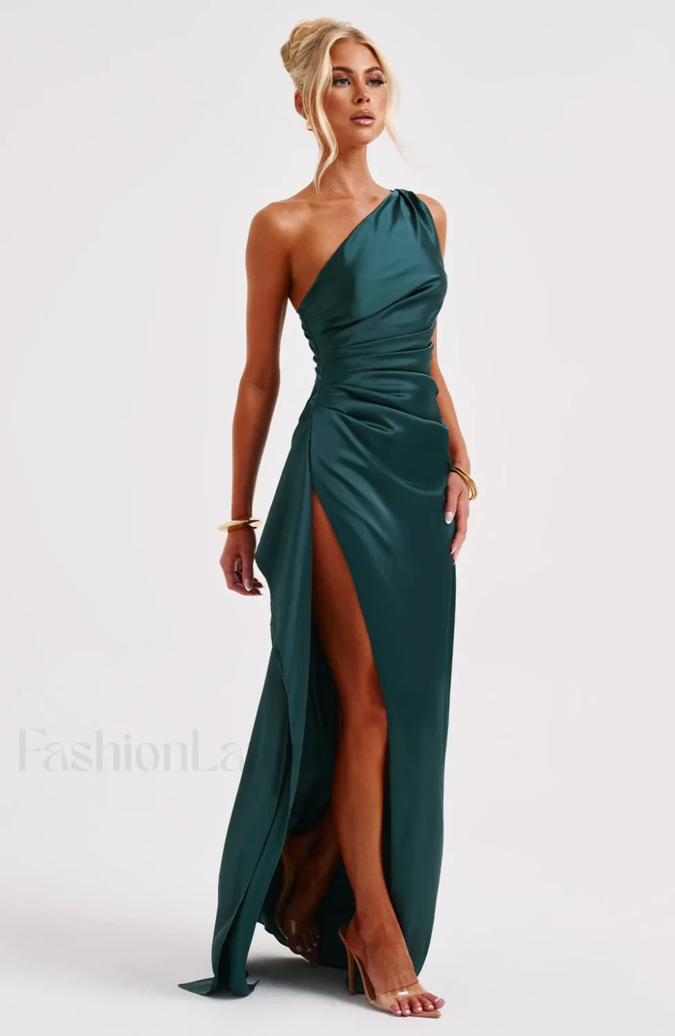 Ariel Maxi Graceful Dress - Emerald - Image 10