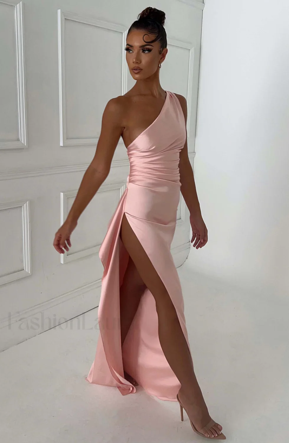 Ariel Maxi Graceful Dress - Blush - Image 20