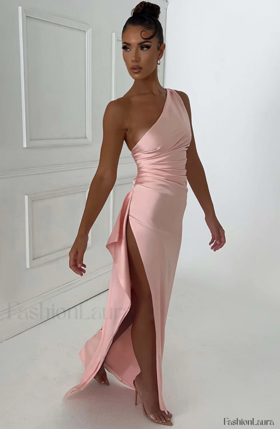 Ariel Maxi Graceful Dress - Blush - Image 31