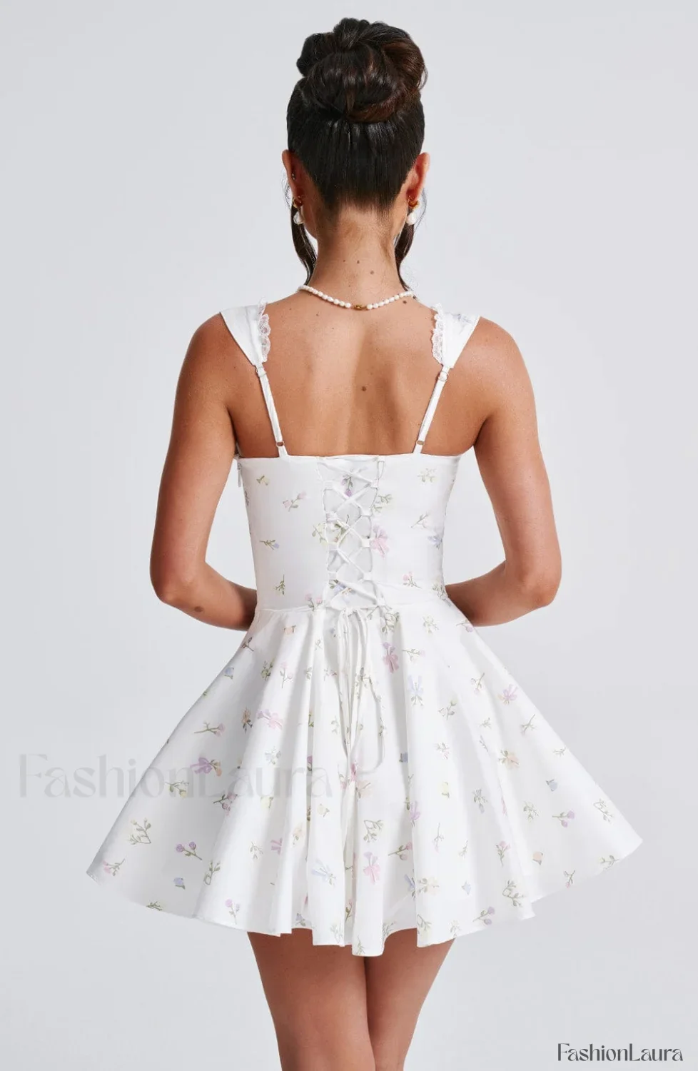 Antonella Mini Dress Trendy - Multi Floral Print - Image 12