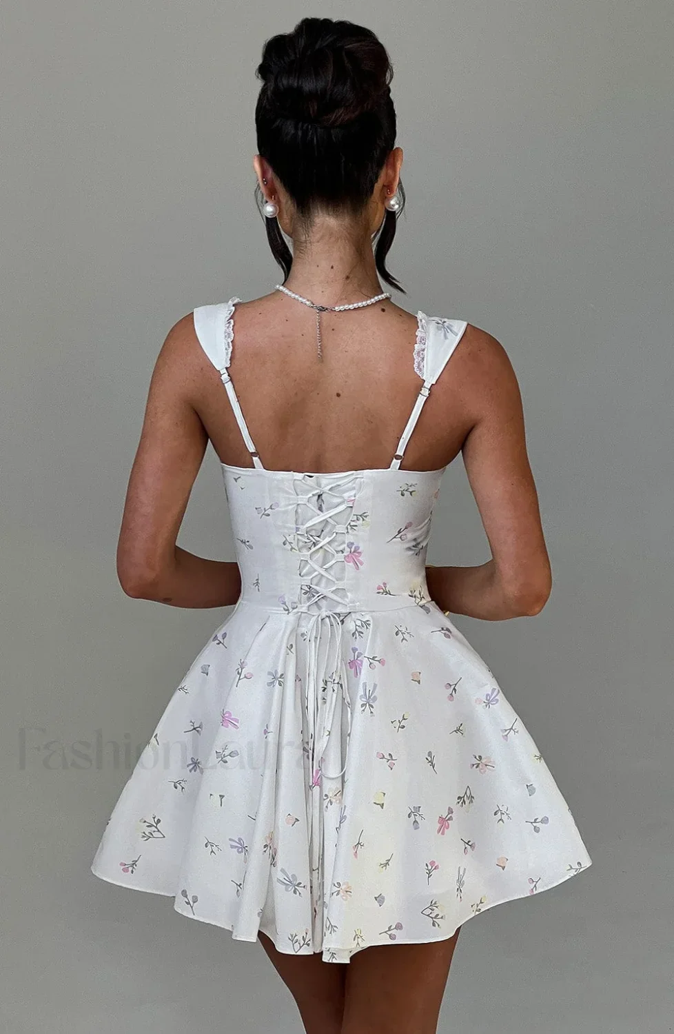 Antonella Mini Dress Trendy - Multi Floral Print - Image 2