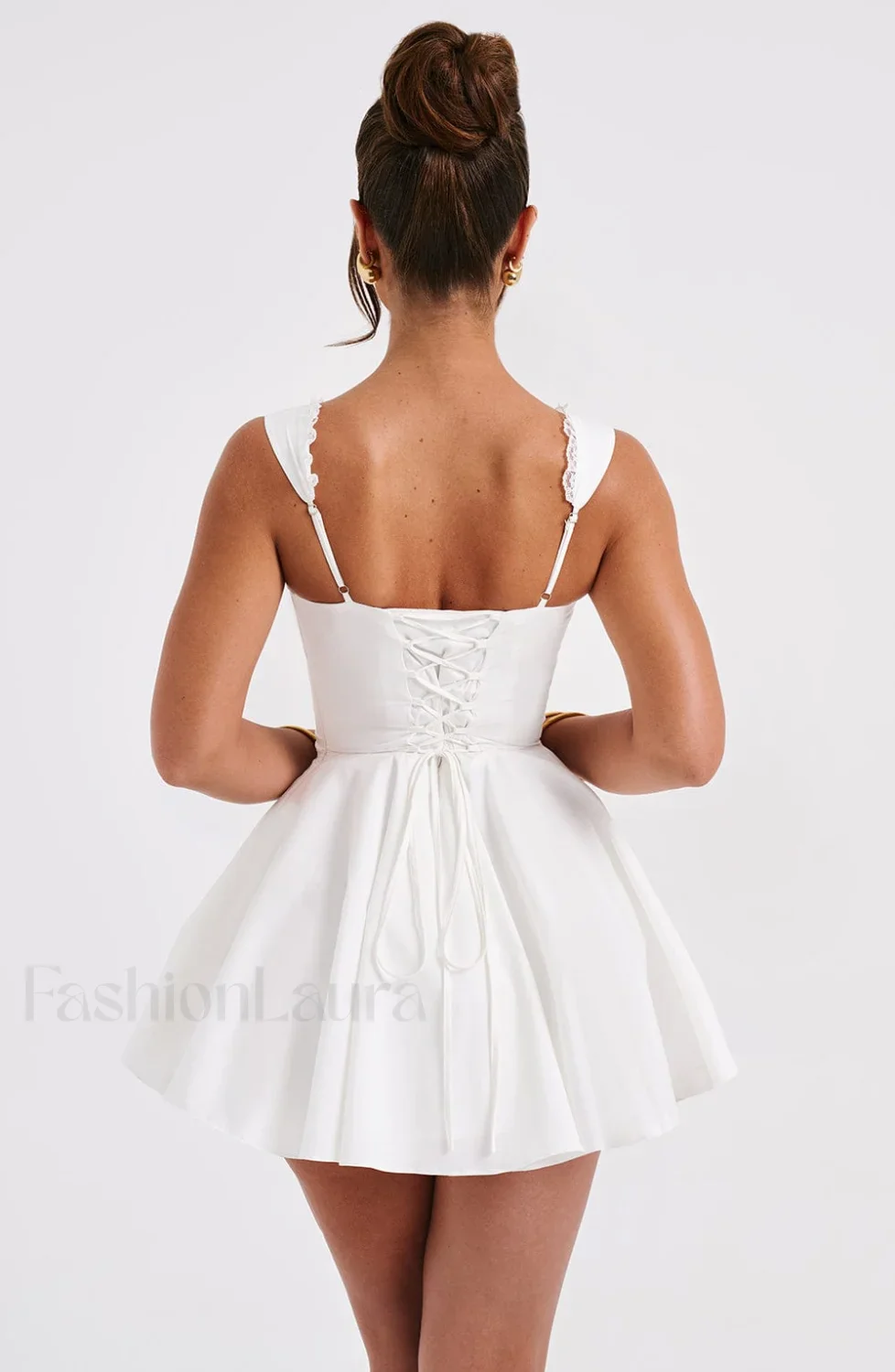 Antonella Mini Graceful Dress - Ivory - Image 2