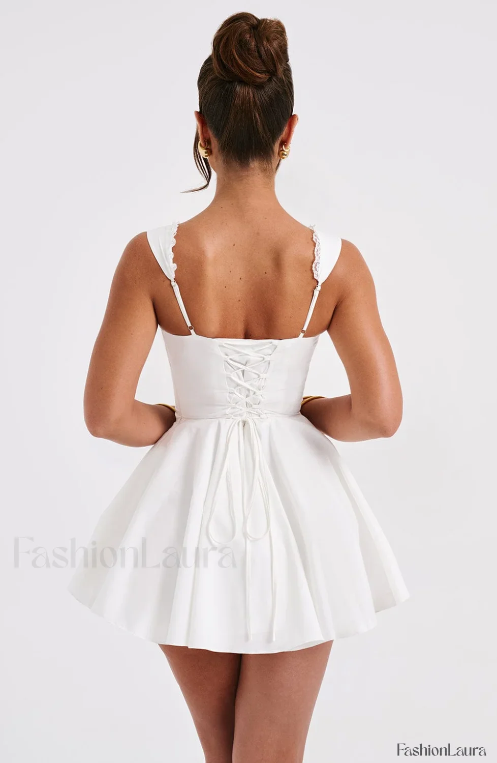 Antonella Mini Graceful Dress - Ivory - Image 3