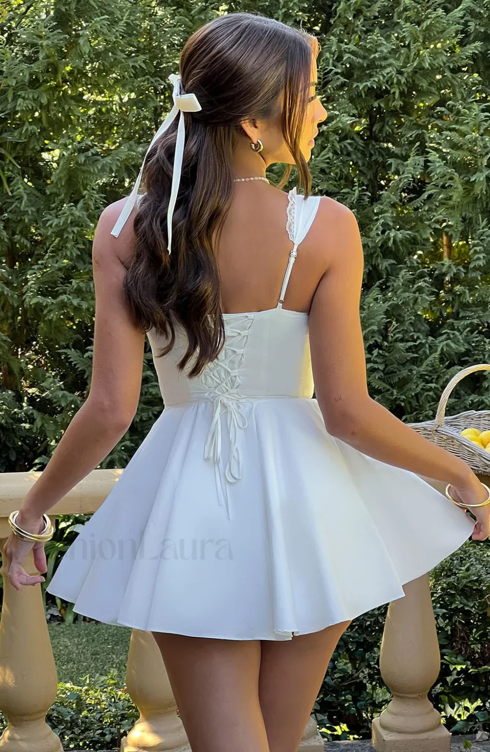 Antonella Mini Graceful Dress - Ivory - Image 5