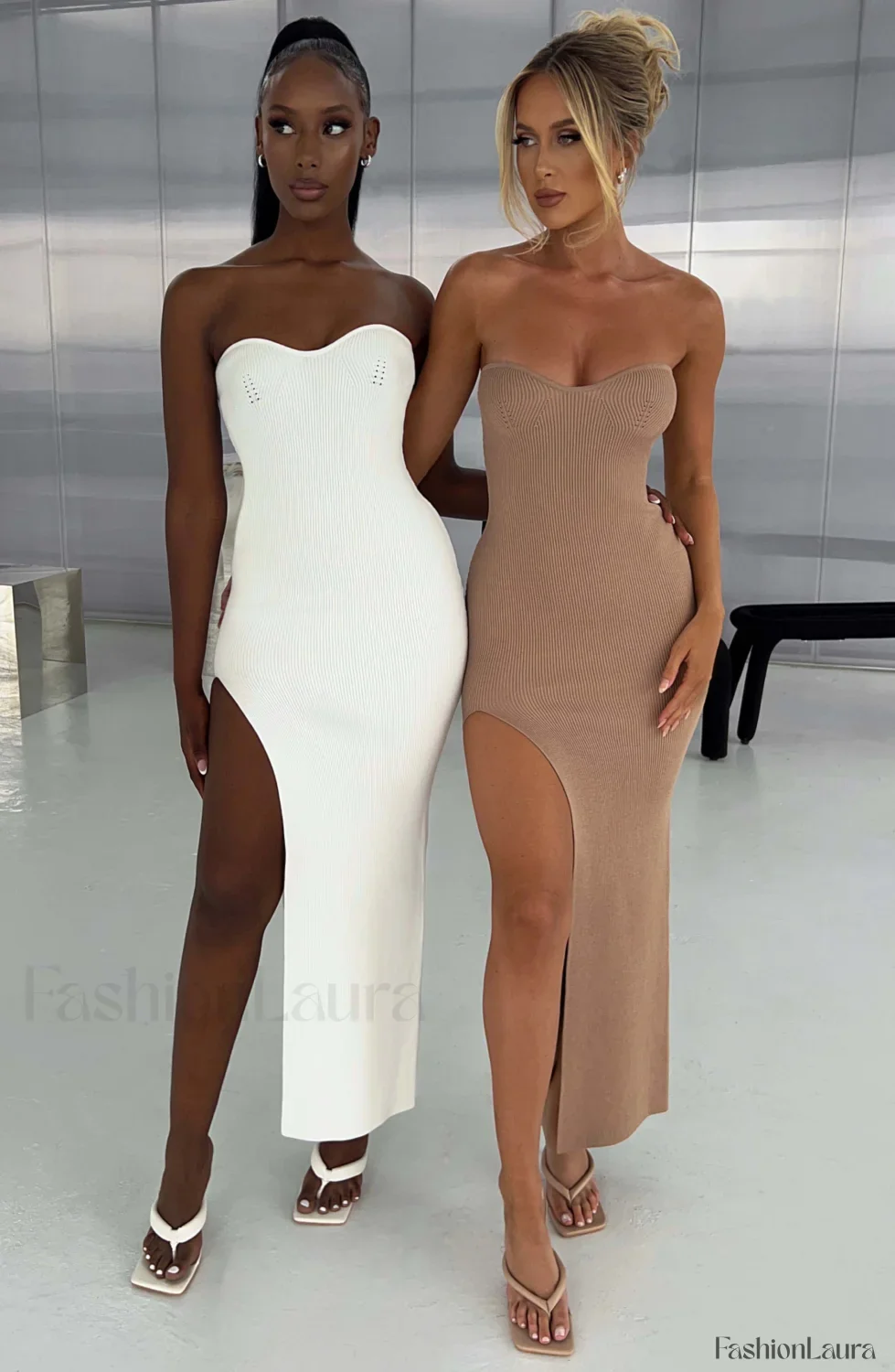 Angela Maxi Graceful Dress - White - Image 13