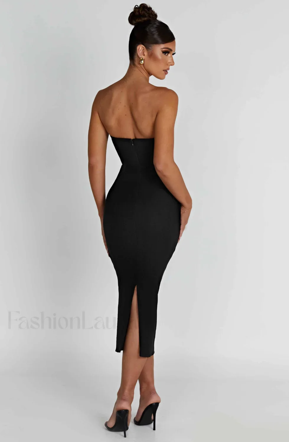 Amore Midi Graceful Dress - Black - Image 6