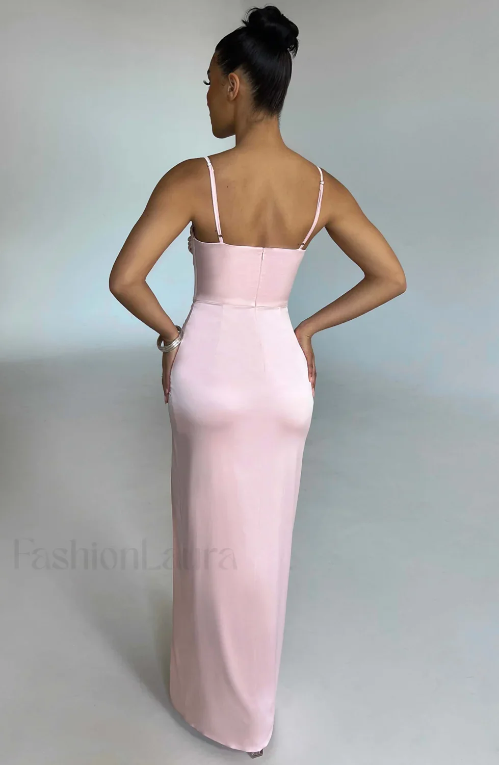 Alora Maxi Graceful Dress - Blush - Image 17