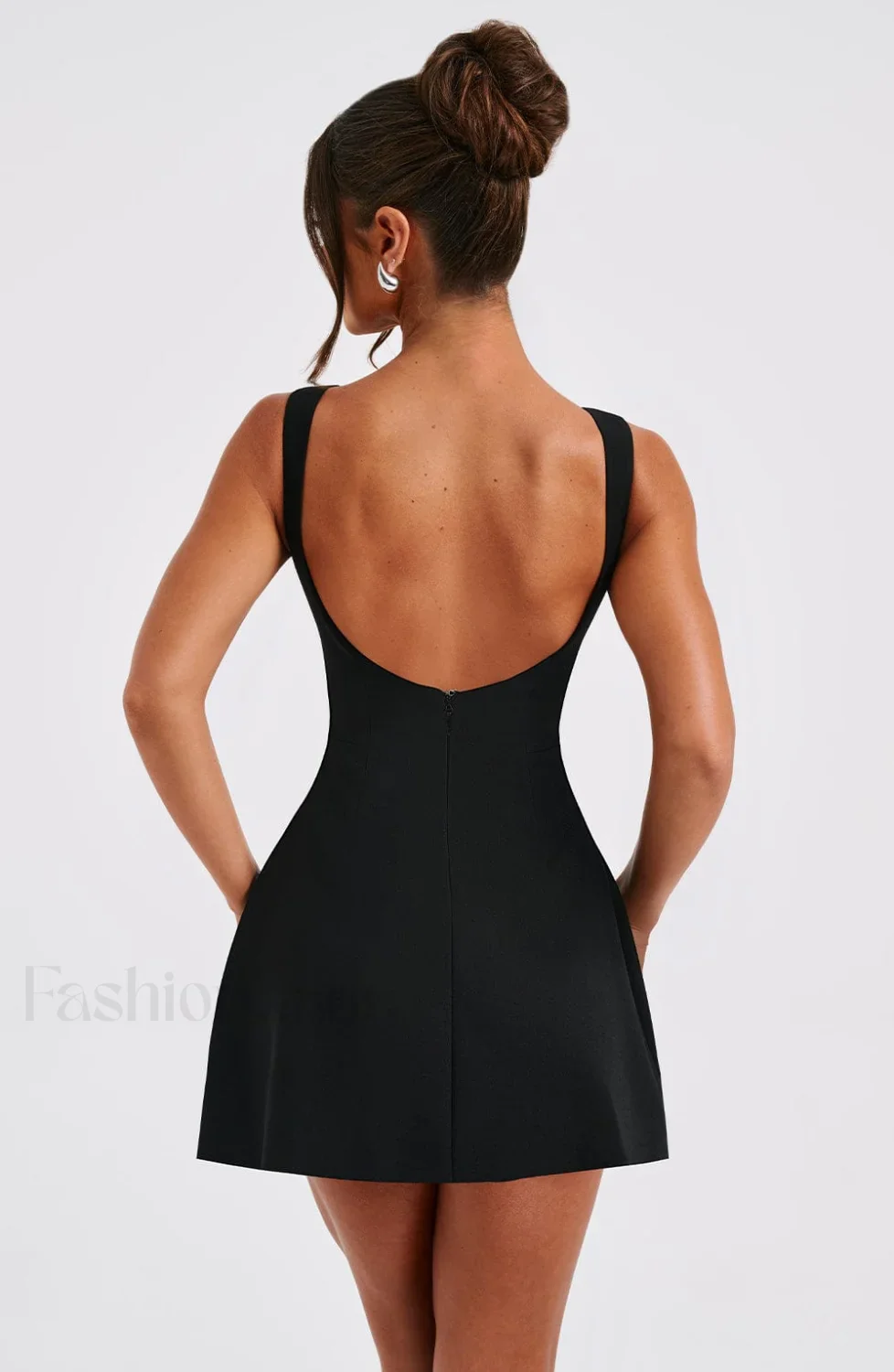 Alana Mini Graceful Dress - Black - Image 13