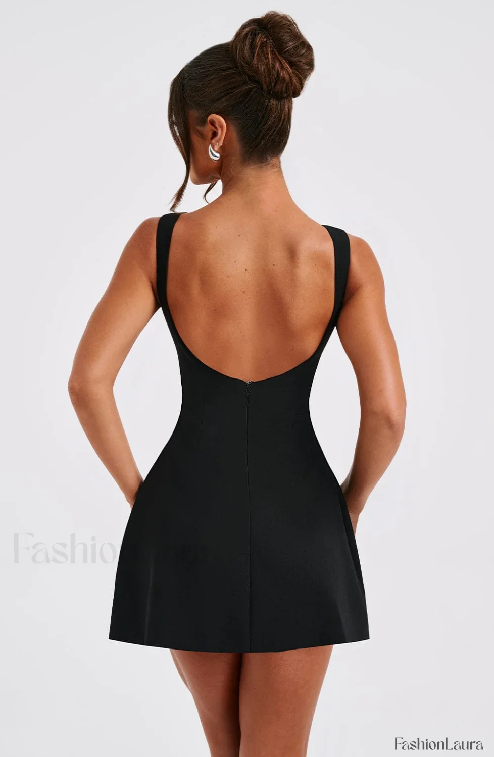 Alana Mini Graceful Dress - Black - Image 20