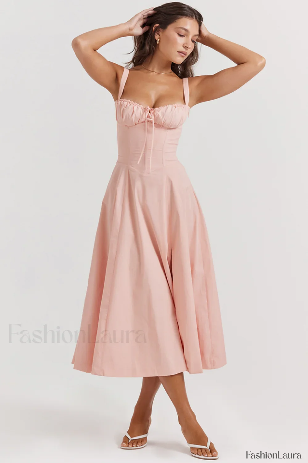 Carmen Pink Stylish Tunic Sundress - Image 33