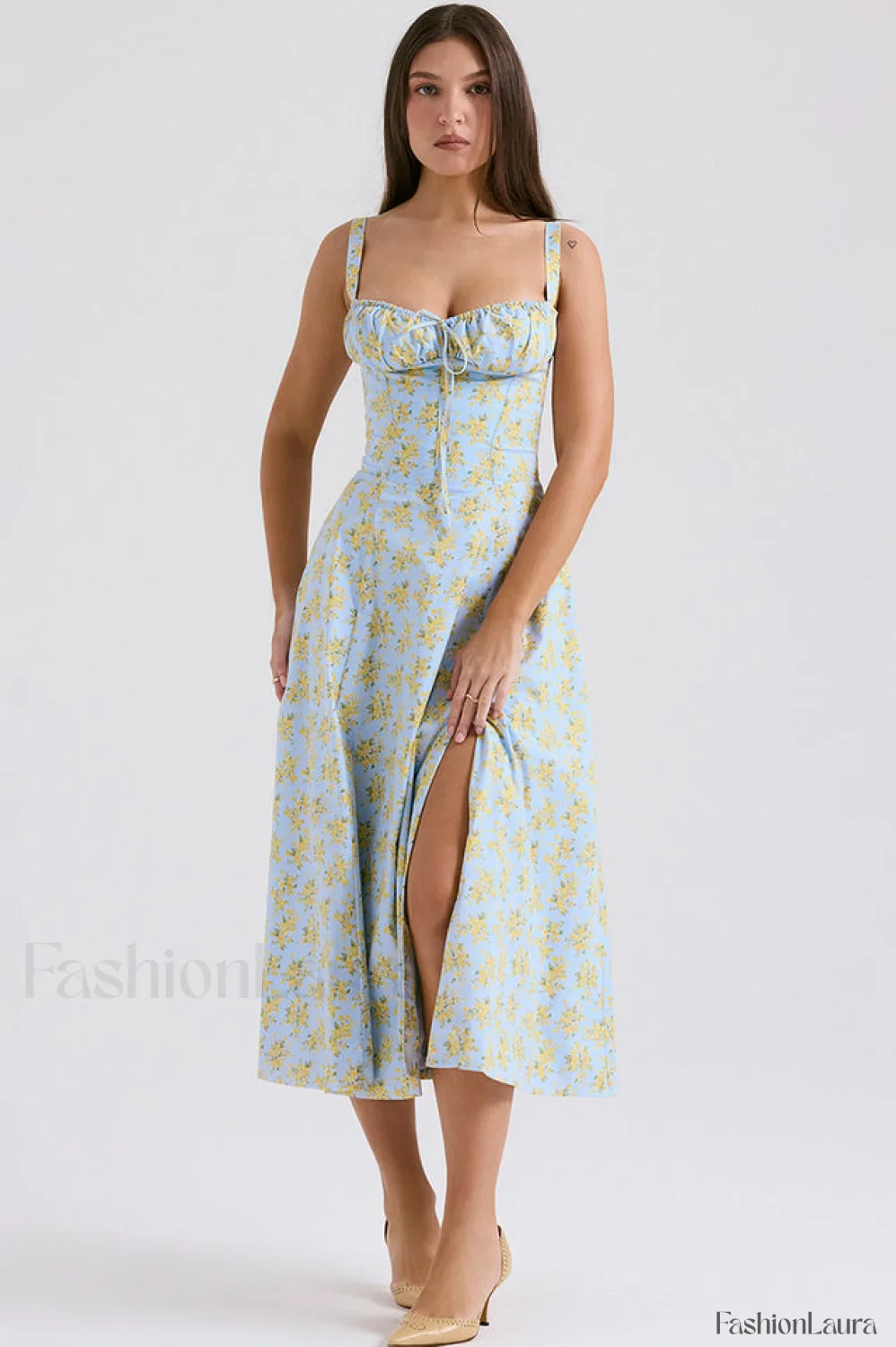 Carmen Elegant Bustier Sundress - Image 163
