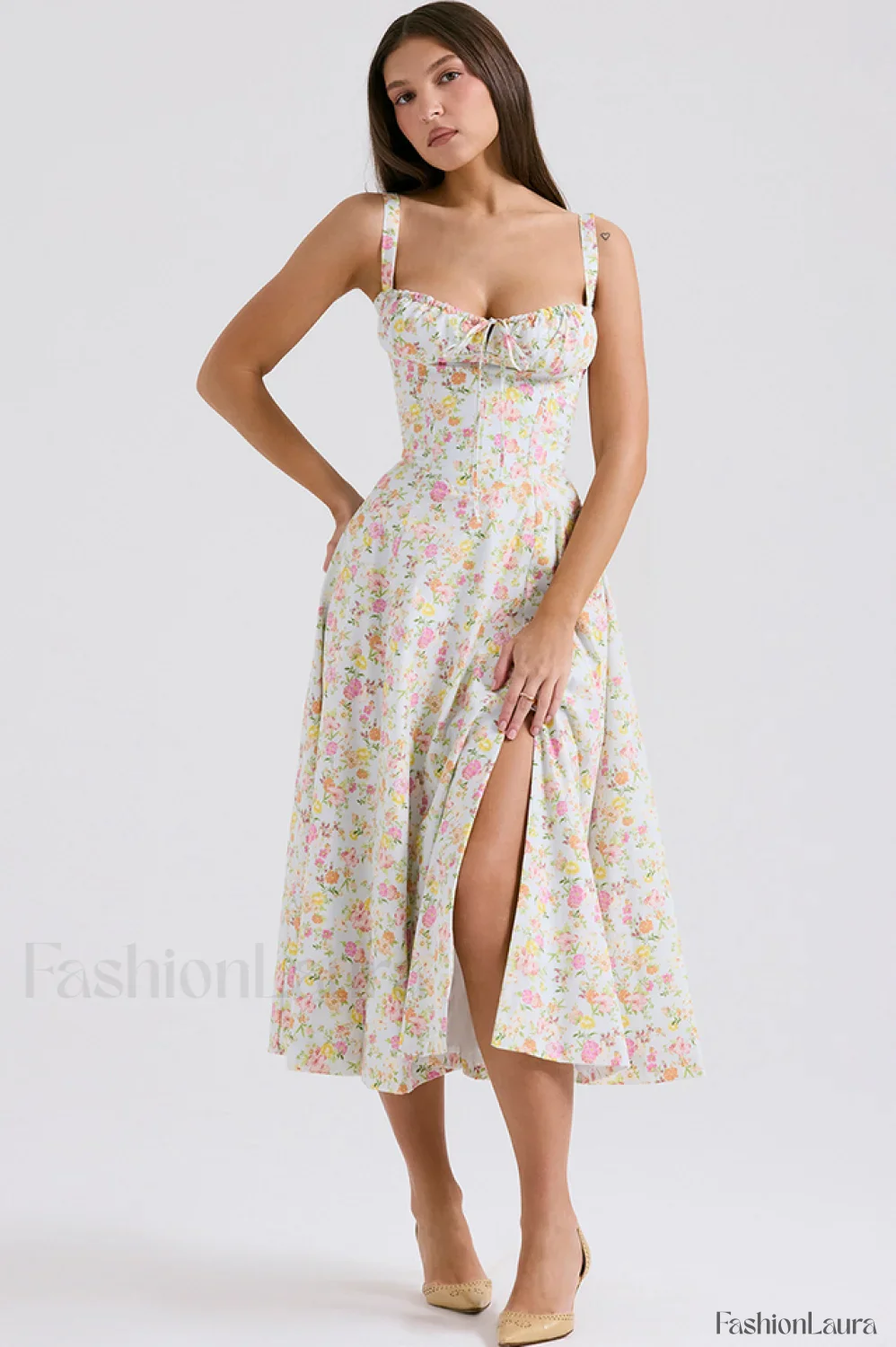 Carmen Elegant Bustier Sundress - Image 170