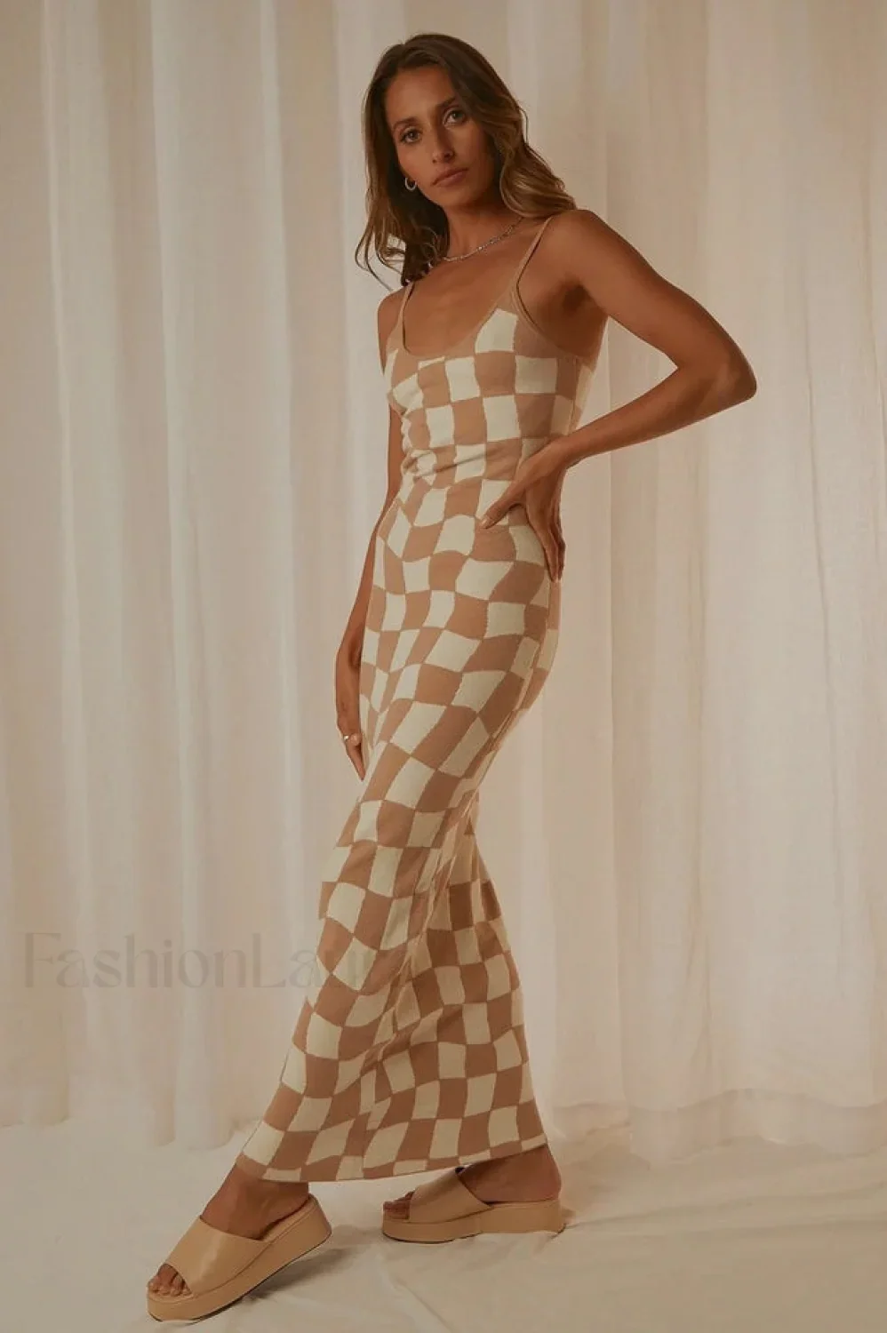 Cali Sweetheart Stylish Knit Maxi Dress - Image 44