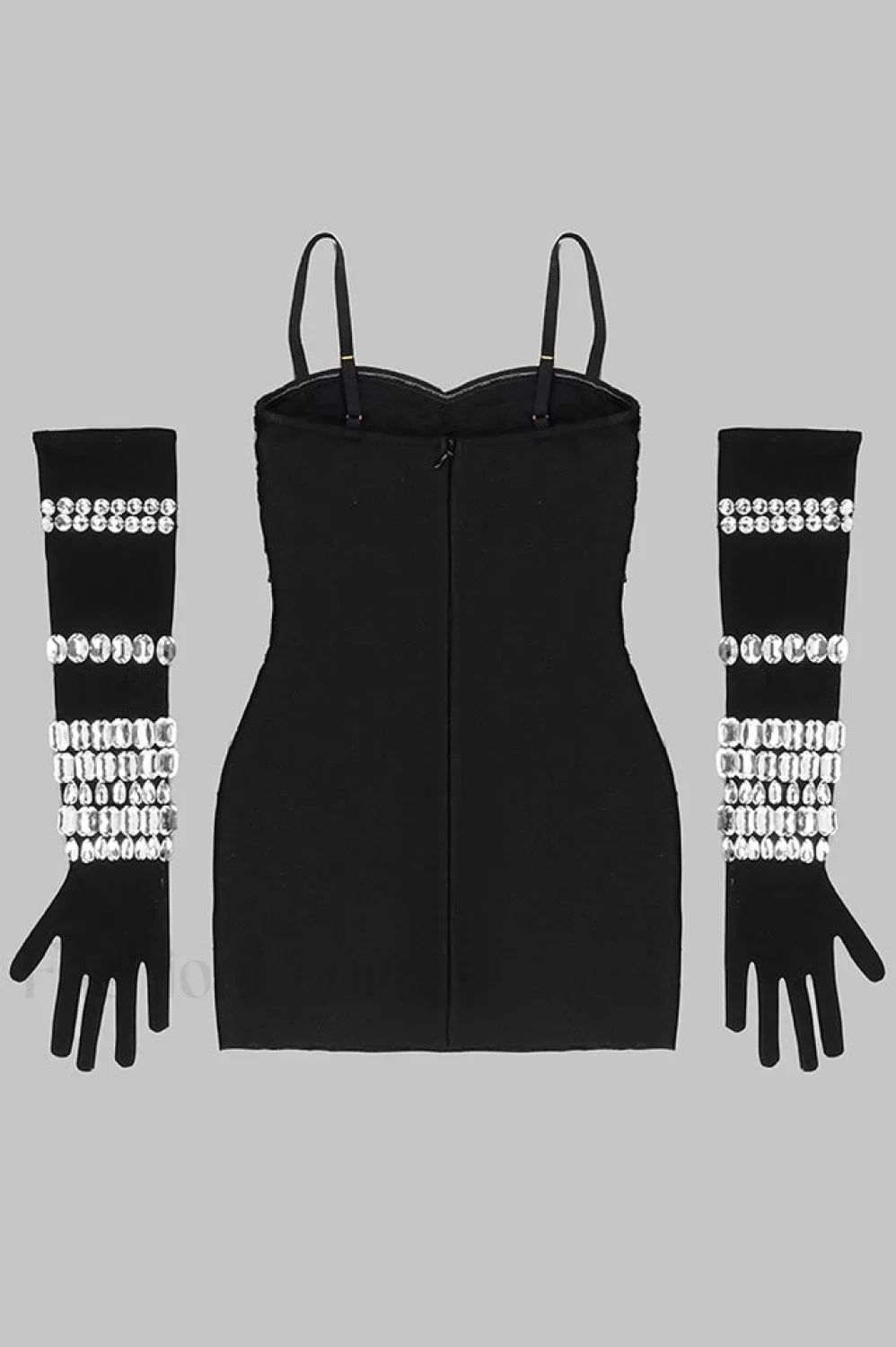 Brisbane Rhinestones Stylish Embellished Mini Dress - Image 32