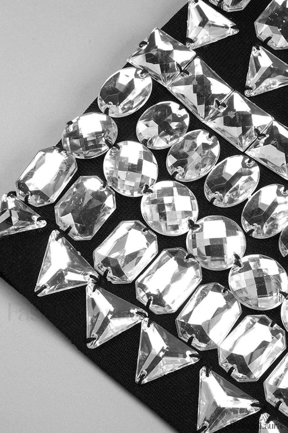 Brisbane Rhinestones Stylish Embellished Mini Dress - Image 59