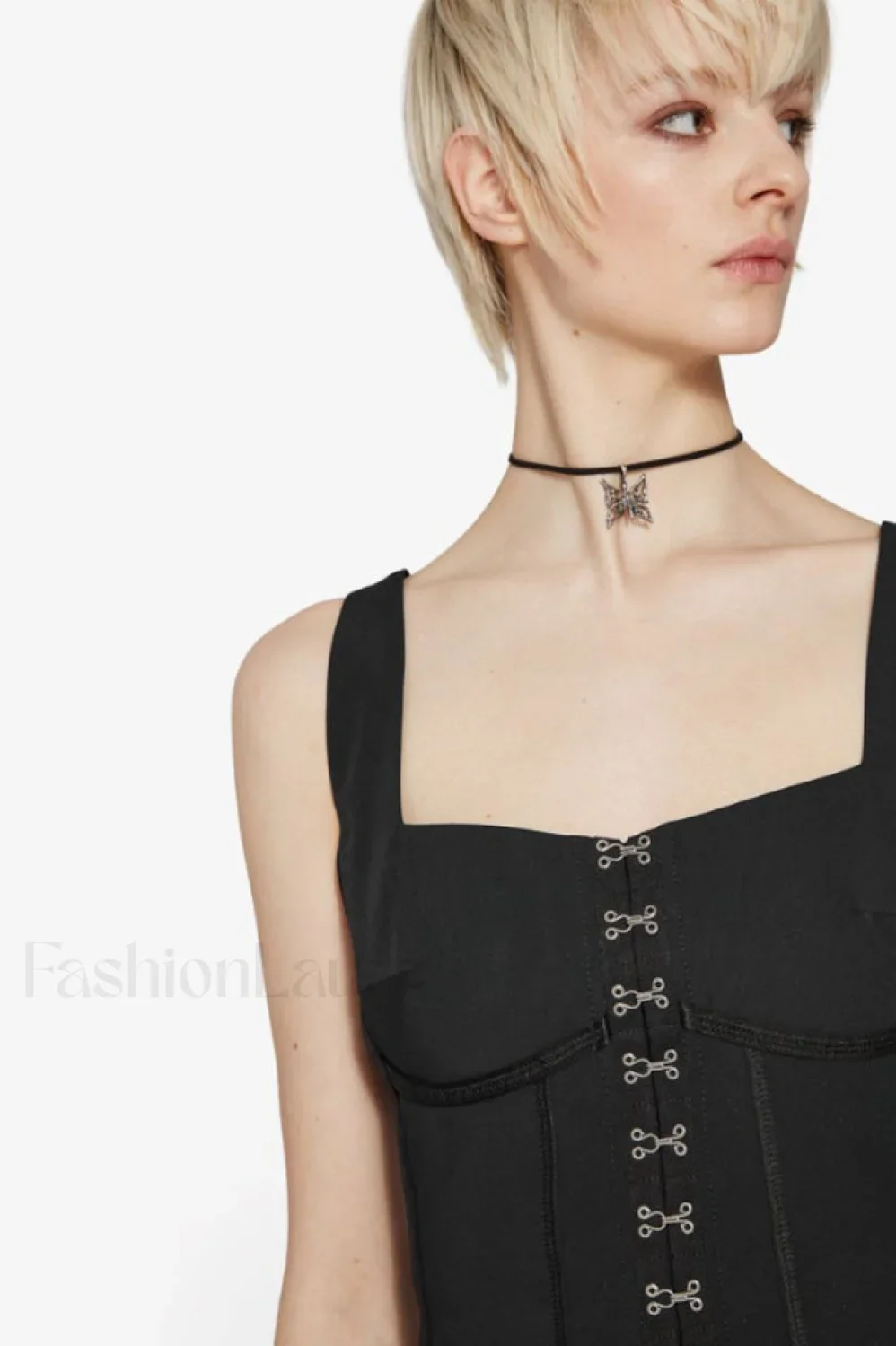 Black Lara Stylish Corset Top - Image 23