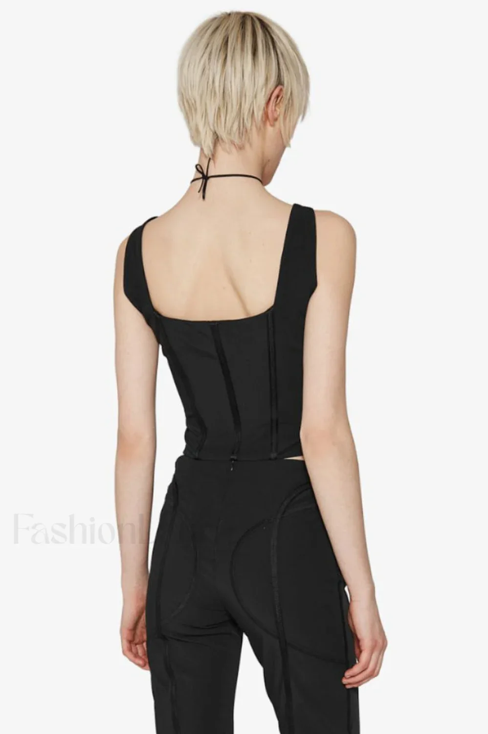 Black Lara Stylish Corset Top - Image 3