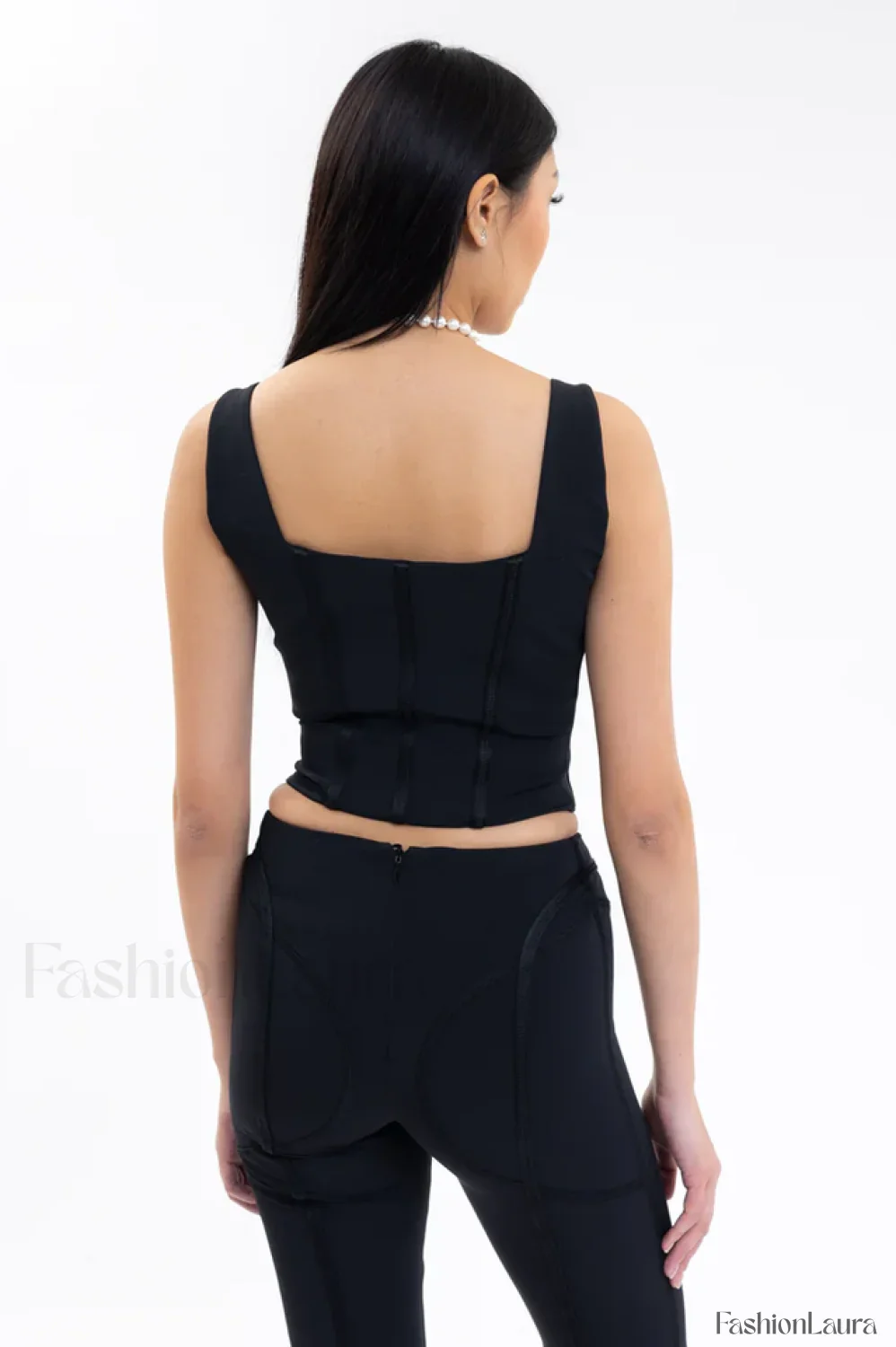 Black Lara Stylish Corset Top - Image 33