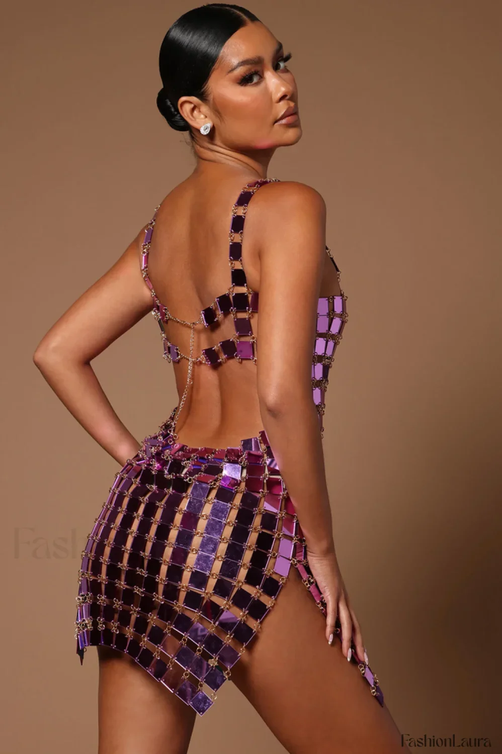 Astrid Mirror Stylish Mini Dress - Image 16