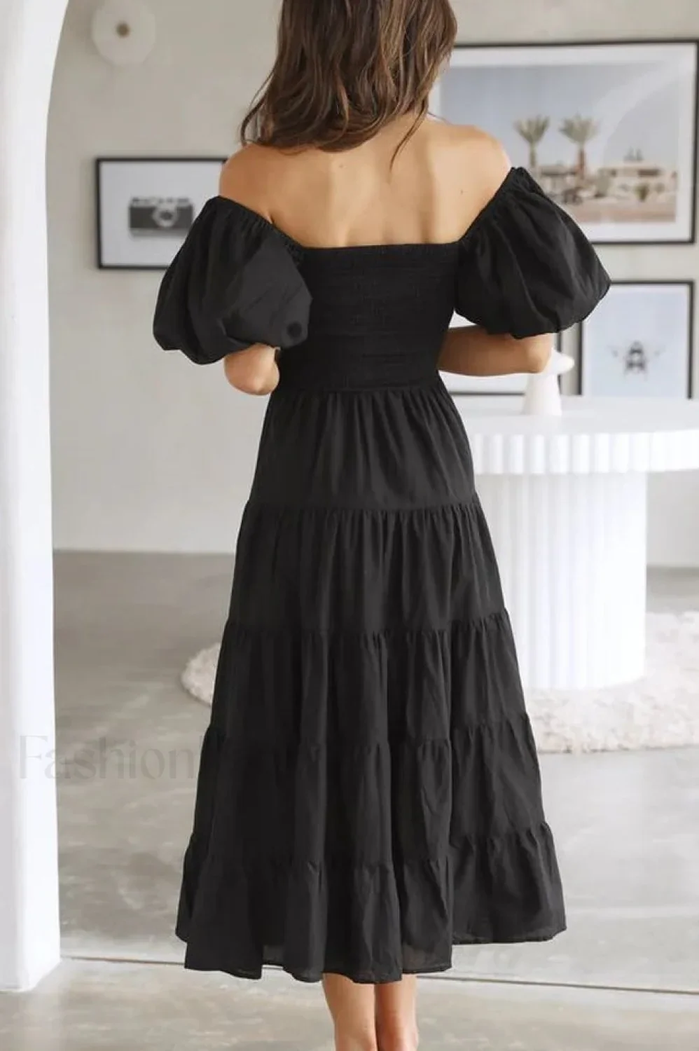 Anne Elegant Tiered Dress - Image 25