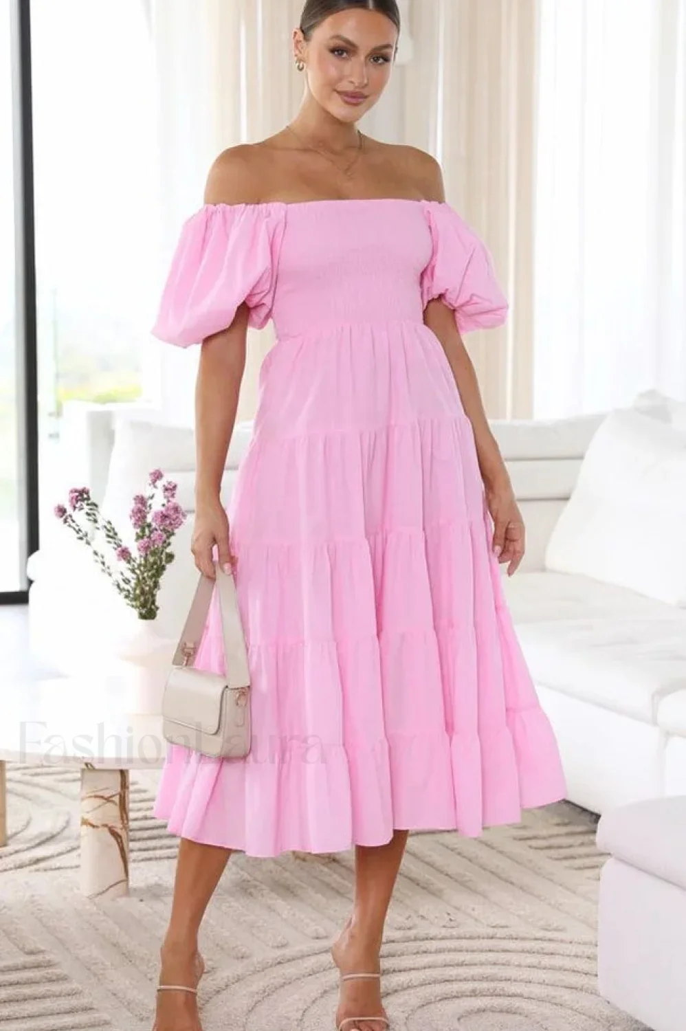 Anne Elegant Tiered Dress - Image 29