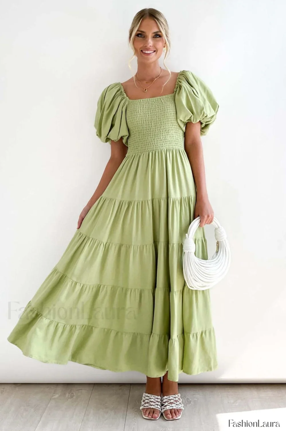Anne Elegant Tiered Dress - Image 63