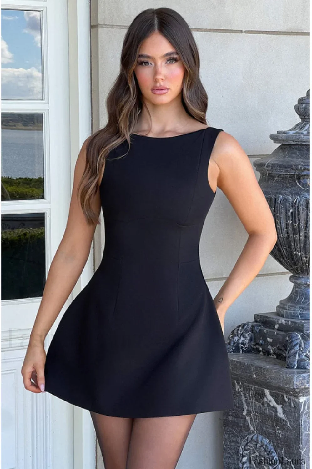 Alicia Elegant Mini Dress - Image 11