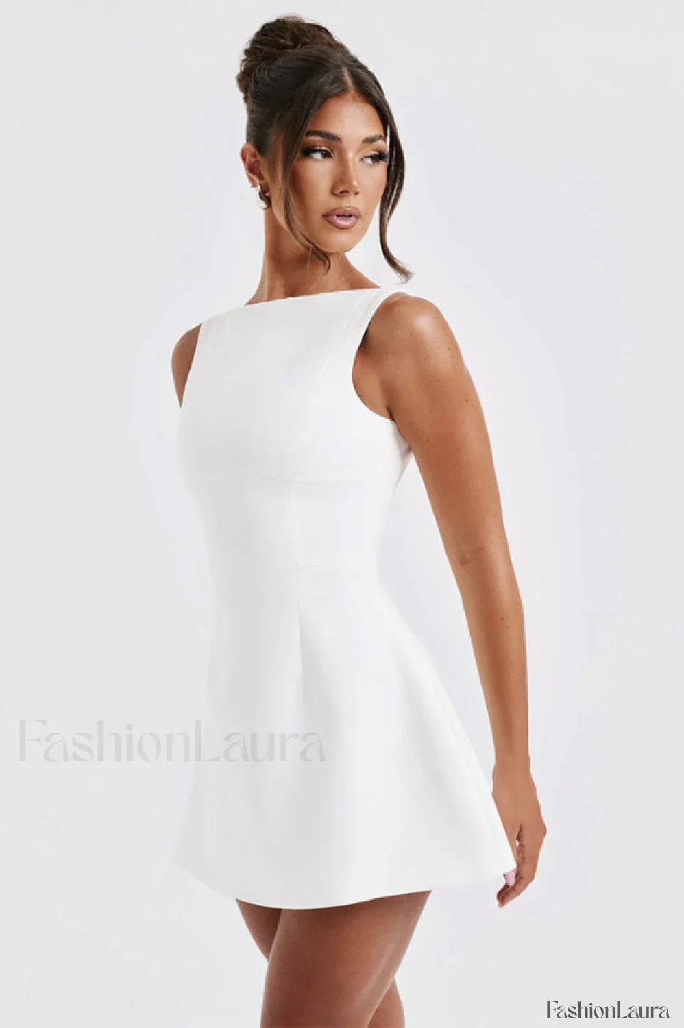 Alicia Elegant Mini Dress - Image 13