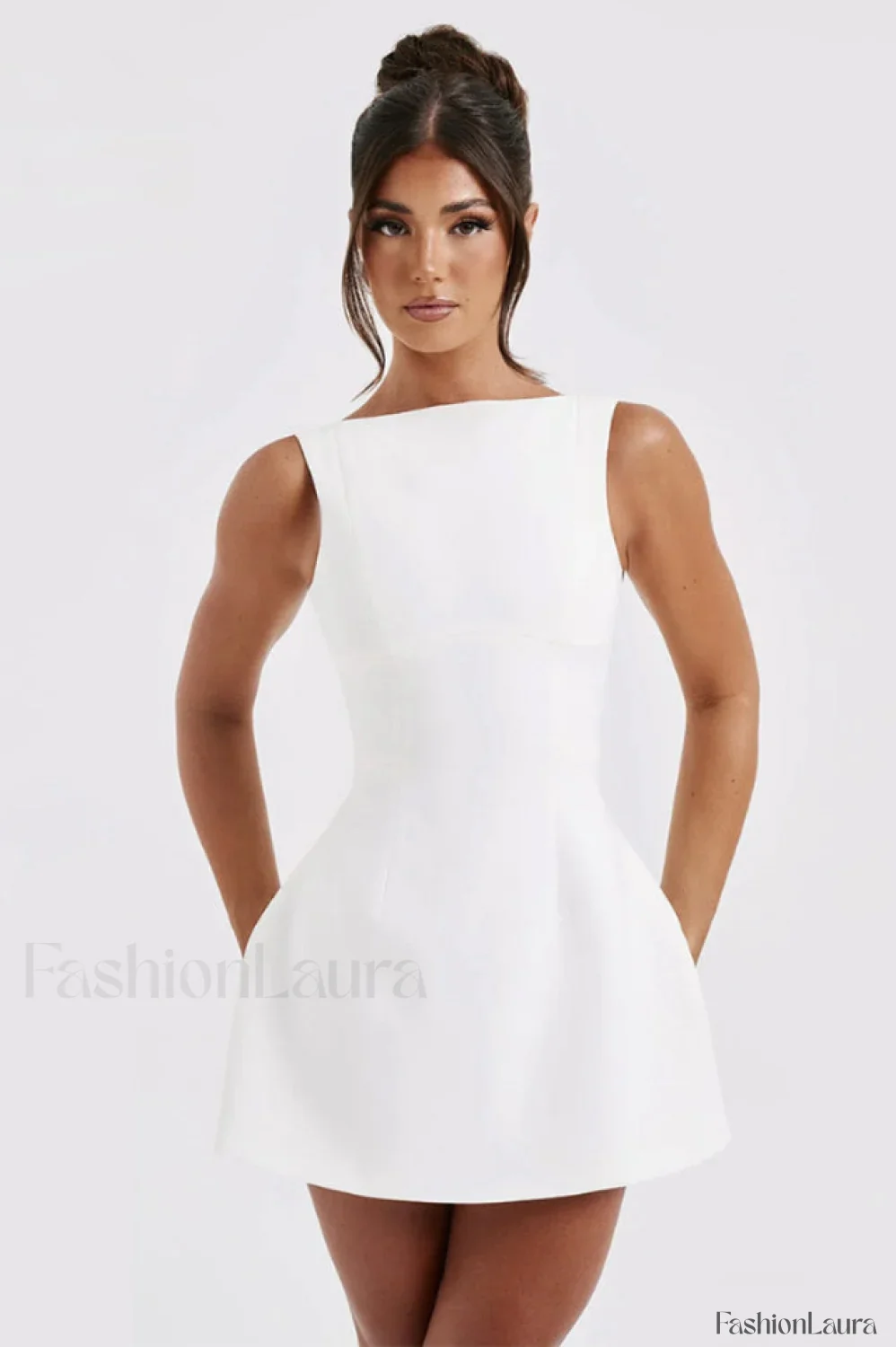 Alicia Elegant Mini Dress - Image 14