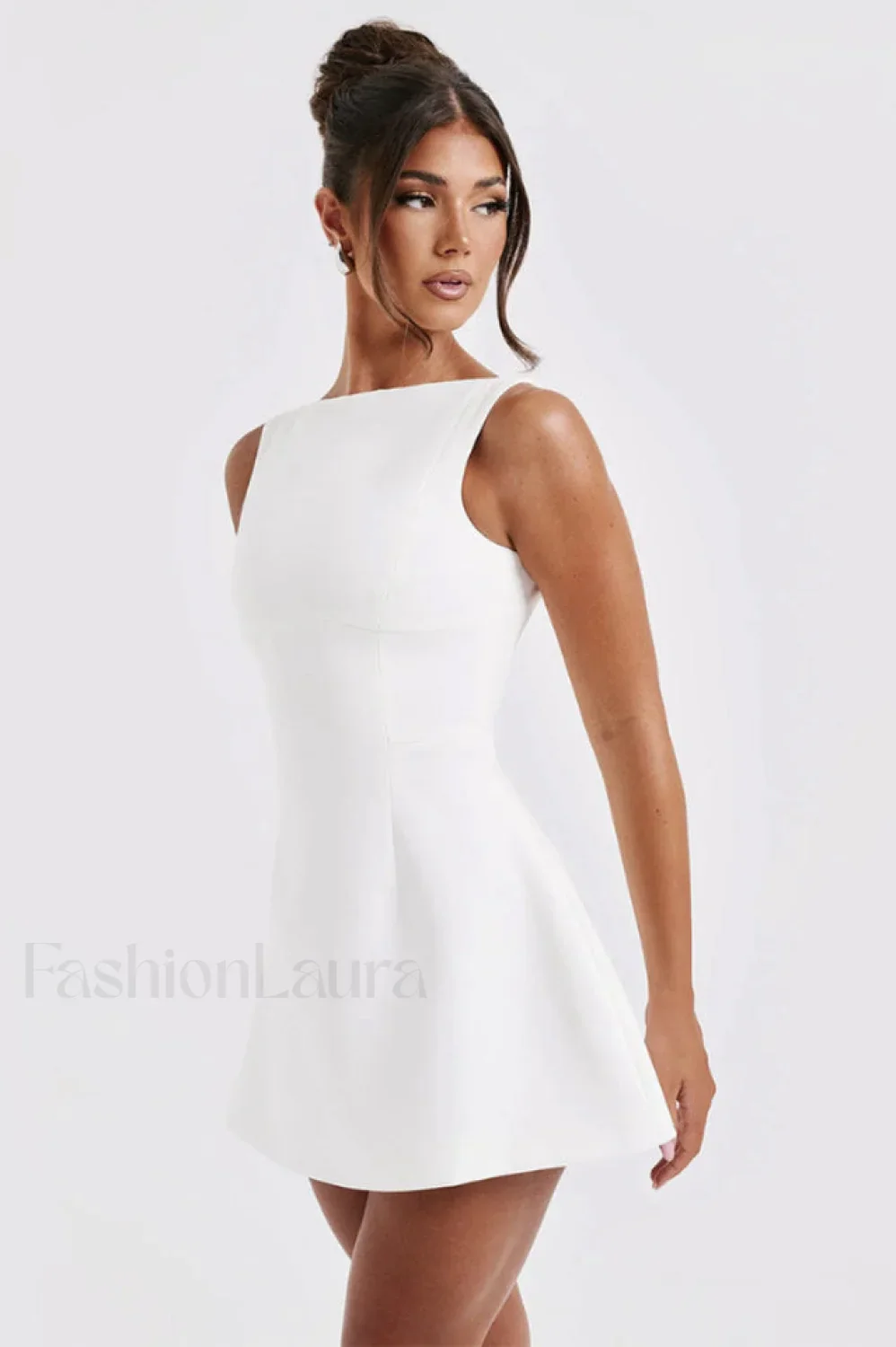 Alicia Elegant Mini Dress - Image 4