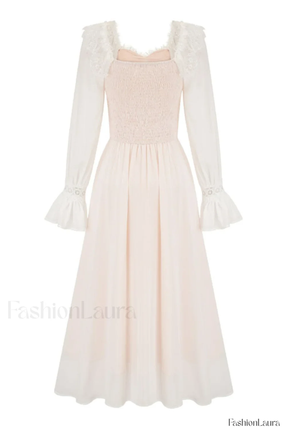 Aliana Floral Hollow Charming Long Sleeve Dress - Image 19