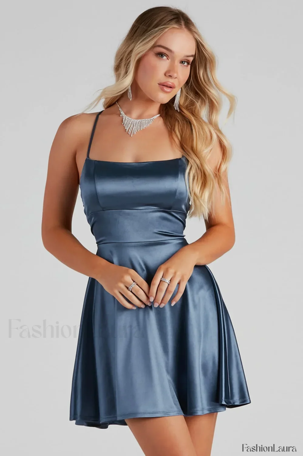 Sexy Slip Fitted Party Mini Dress - Image 21