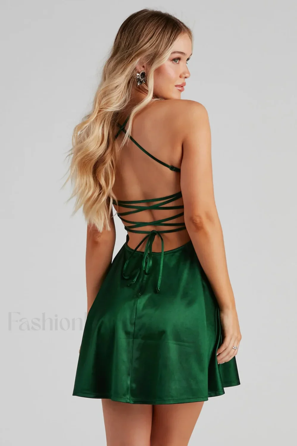 Sexy Slip Fitted Party Mini Dress - Image 5