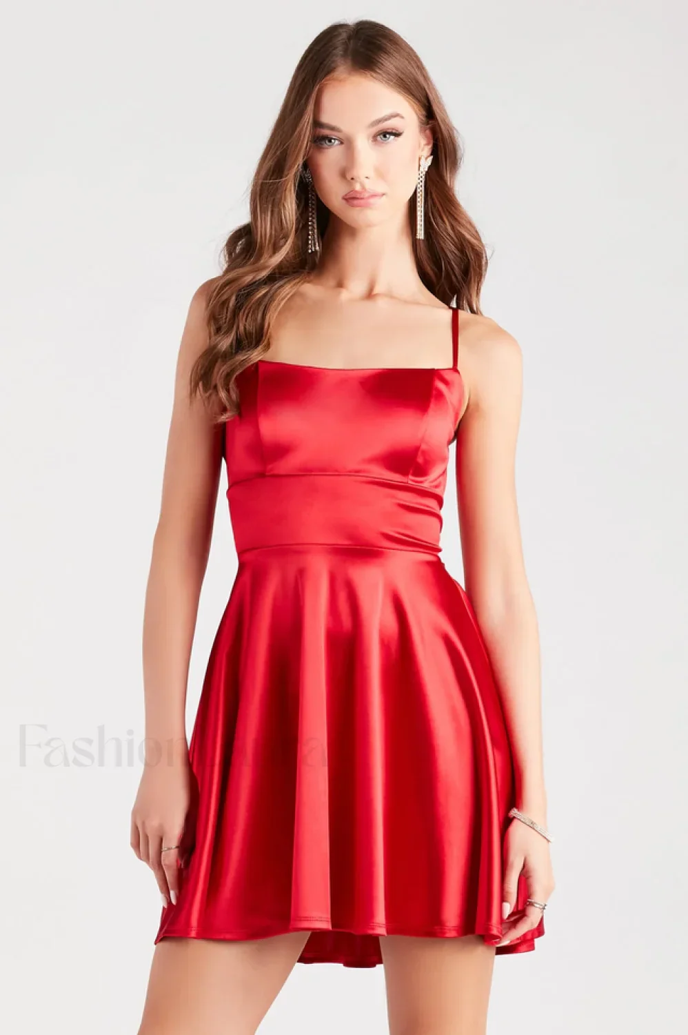 Sexy Slip Fitted Party Mini Dress - Image 7
